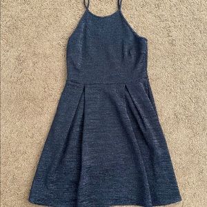 Small Black Sparkly Spaghetti Strap Dress